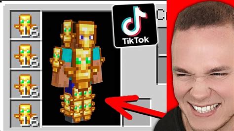 Ich TESTE FAKE TIKTOK LIFEHACKS In Minecraft YouTube