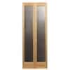 Pinecroft 32 In X 80 In Rain Decorative Glass Wood Pine 1 Lite