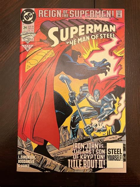 Superman The Man Of Steel 24 Direct Edition 1993 NM Comic Books