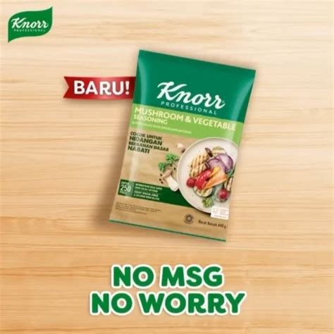 Jual Knorr Mushroom Vegetable Seasoning Gr Kaldu Jamur Non Msg