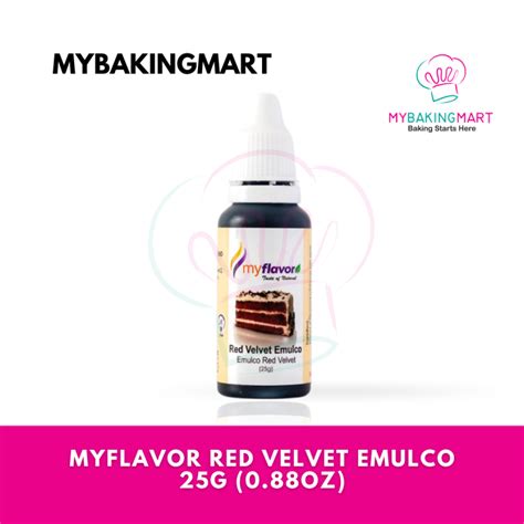 Mybakingmart Myflavor Red Velvet Emulco 088oz Halal For Baking