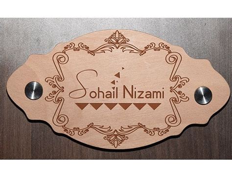 Buy Online Home Door Name Plates In Lucknow Designer Engraved Wooden