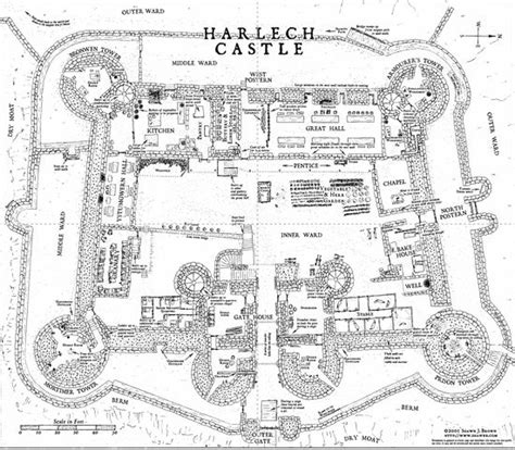 Conwy Castle Floor Plan 1287