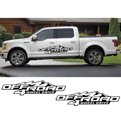 Buy Car Side Skirt Stripe Decal Decals For Ford Ranger Raptor Pickup