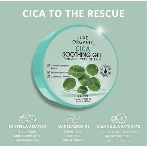 Luxe Organix Cica Soothing Gel Lazada Ph