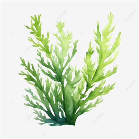 Watercolor Seaweed Illustration Seaweed Watercolor Seaweed