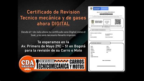 Descarga Certificado Digital De Revision Tecnomecanica Motos Y Carros