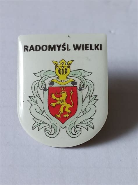 Herb miasta i gminy Radomyśl Wielki przypinka pin Siedlce Kup teraz