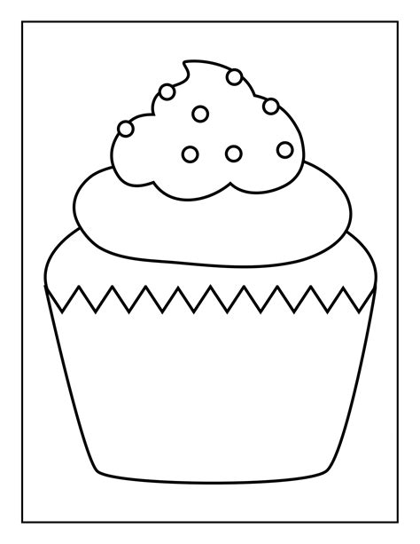 Coloriages Cupcake Imprimer