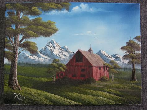 Old Red Barn By Kevin Hill Bob Ross Paintings Kevin Hill Paintings