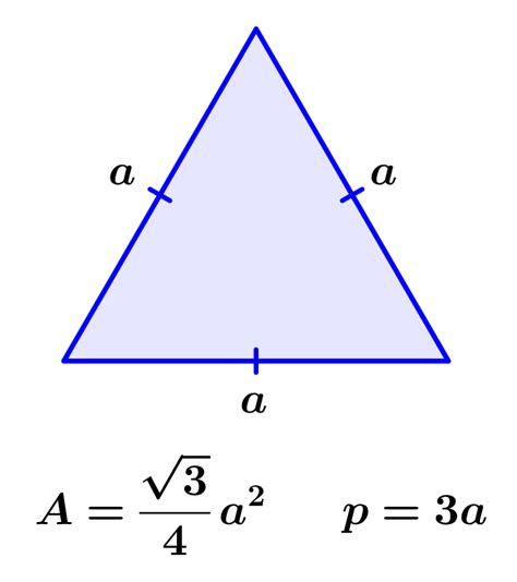 Área y Perímetro de un Triángulo Equilátero Fórmulas y Ejercicios