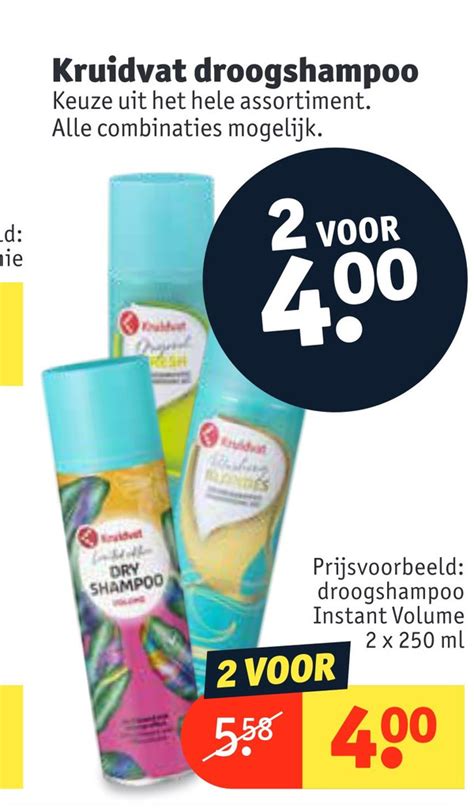 Kruidvat Droogshampoo Ml Aanbieding Bij Kruidvat