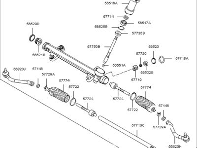 565004R010 Genuine Kia Gear Assembly Steering