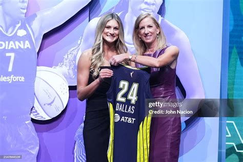 Jacy Sheldon And Cathy Engelbert At The Wnba Draft 2024 Held At The