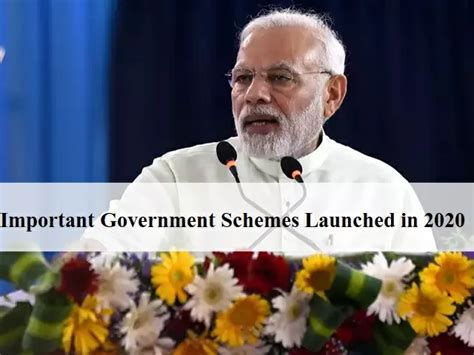 List Of Important Government Schemes Launched In 2020