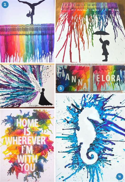 Melted Crayon Art Ideas 40 Genius Projects For Old Crayons What