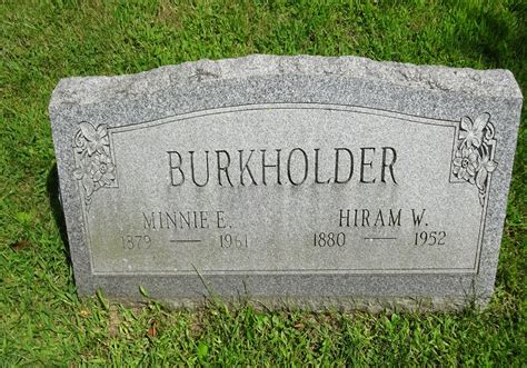 Minnie E Meyers Burkholder 1879 1961 Homenaje De Find A Grave