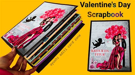 Valentines Day Scrapbook Ideas Love Scrapbook Ayushi Aditi Card