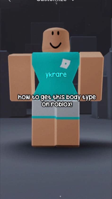 How To Get This Body Type On Roblox Roblox Roblox Roblox Gifts