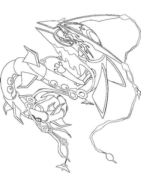 Rayquaza Coloring Pages