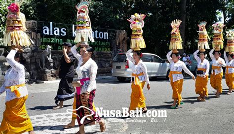 Nusabali Tradisi Mapeed Saat Pujawali Di Pura Dalem Kahyangan