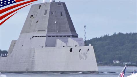 Newest Stealth Destroyer Uss Zumwalt Departs For Commissioned 最新鋭ステルス