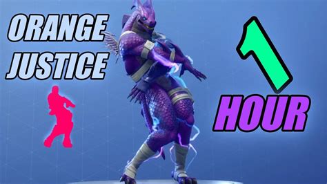 Fortnite Orange Justice Emote 1 Hour Youtube