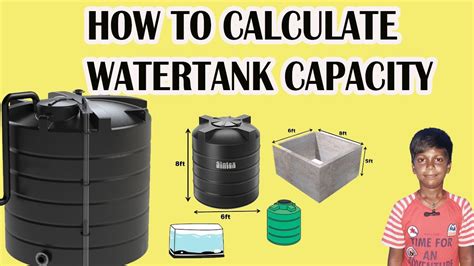 Water Tank Capacity Calculation In India Free Word Template