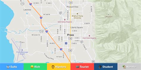 Provo Neighborhood Map