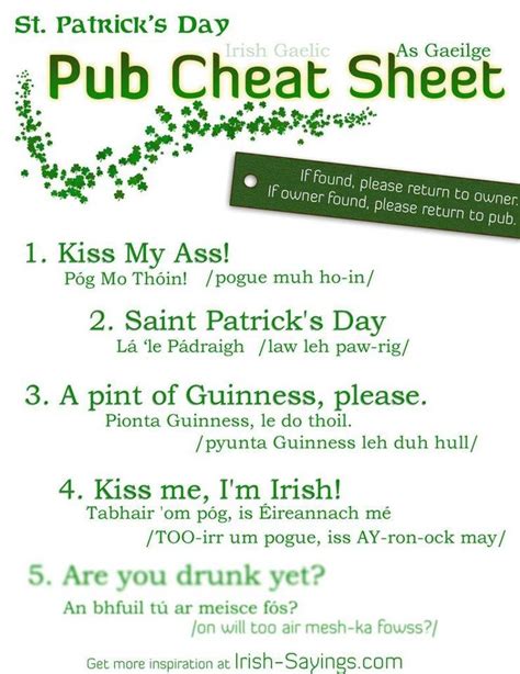 Funny Irish Phrases