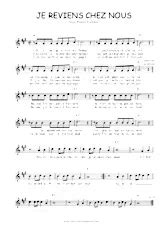 Accordion Scores Sheet Music Je Reviens Chez Nous For Accordion