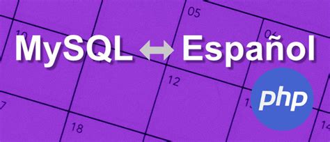 Convertir Fechas Entre Mysql Y Castellano En Php