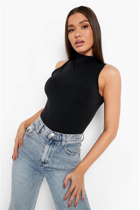 High Neck Sleeveless Top Boohoo Usa