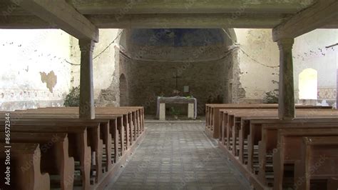 Inside the abandoned church Stock Video | Adobe Stock