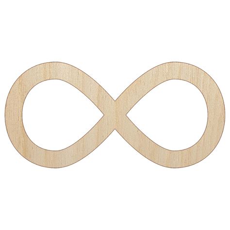 Infinity Symbol Solid Wood Shape Unfinished Piece Cutout Craft Diy Projects 470 Inch Size 1