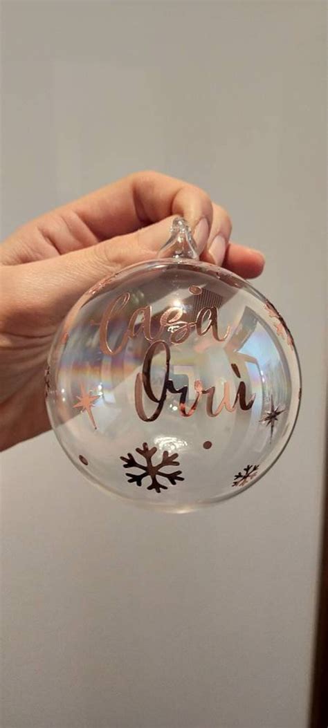 Personalized Christmas Balls Glass Balls With Name Etsy Uk