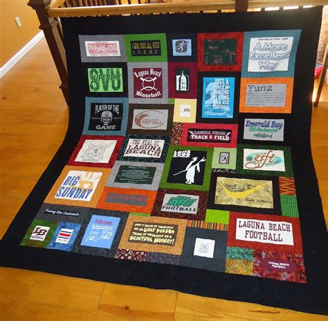 Custom T Shirt Quilt Nice Layout With Fabric Borders Quiltst