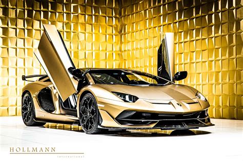 Lamborghini Aventador Gold And Black