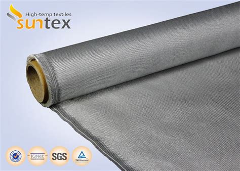 Stainless Steel Wire Reinforced Fiberglass Cloth With Pu Coating 0 7mm For Fire Blanket Smoke