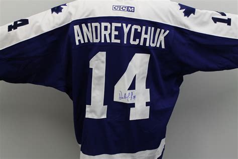 Autographed Dave Andreychuk Winter Classic Alumni Game Jersey Toronto