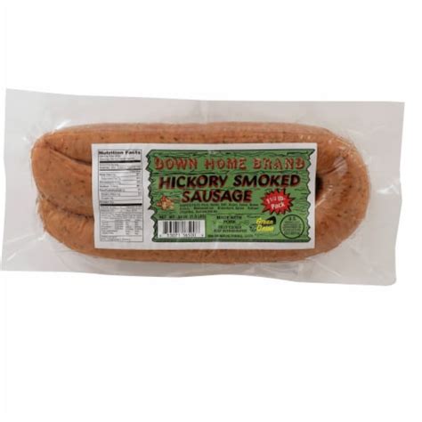 Down Home Brand Green Onion Hickory Smoked Sausage 24 Oz Kroger