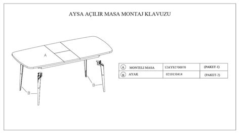 Aysa Yemek Odasi Ays Zizi Montaj Kilavuzlari