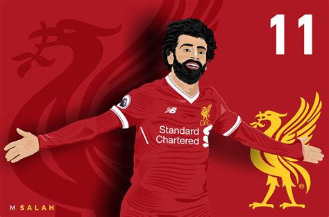 Mo Salah Illustration On Pantone Canvas Gallery