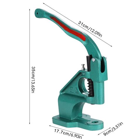 Grommet Machine Hand Press Heavy Duty Grommet Tool With 3 Die 024