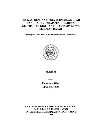 EDUKASI DENGAN MEDIA PERMAINAN ULAR TANGGA TERHADAP PENGETAHUAN