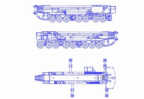 Grove 500 2d Crane In Autocad Download Cad Free 276 Kb Bibliocad