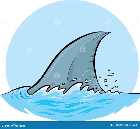 Shark Dorsal Fin stock illustration. Illustration of predator - 41885507