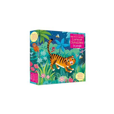 Mon Petit Coffret Livre Et Puzzles La Jungle Prix Carrefour