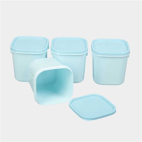 Home Select Air Tight Plastic Container Set Of 8 600 Ml X 4 200 Ml X 4 Vishal Mega Mart India