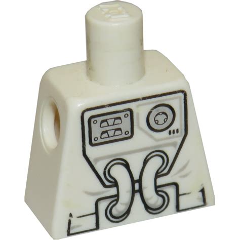 LEGO White Minifig Torso Without Arms With Decoration 973 Brick Owl